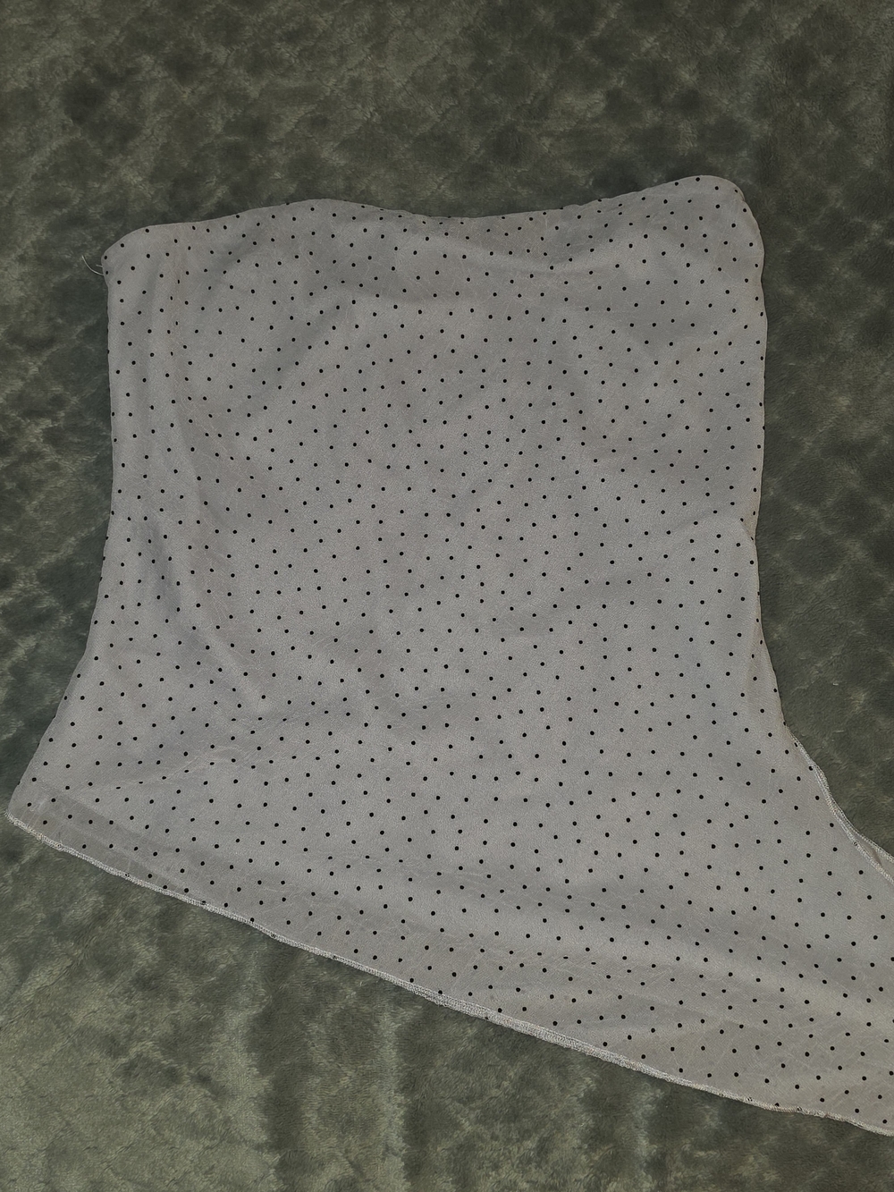 Forever 21 Polka Dot Mesh Ruched Tube Top – Size M